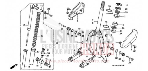 GABEL, VORNE NH50MSK de 1989